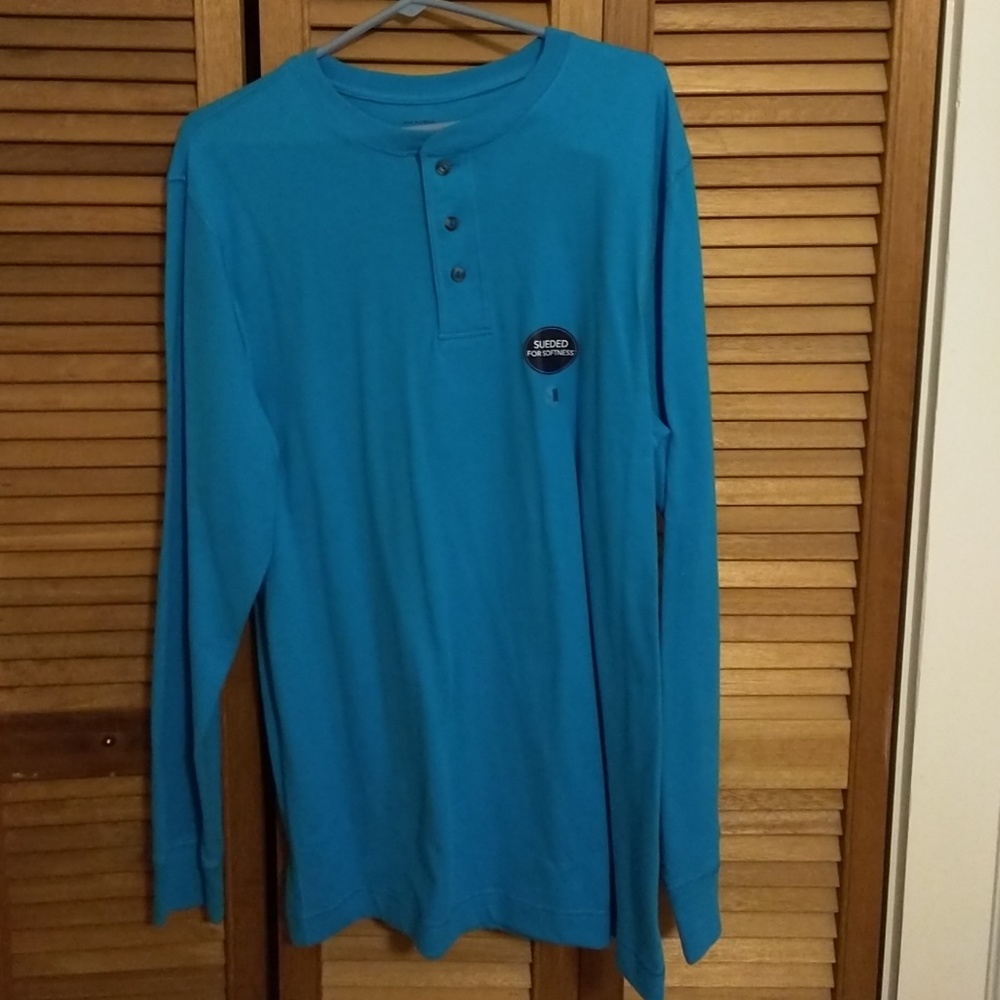 Blue mens dress shirt